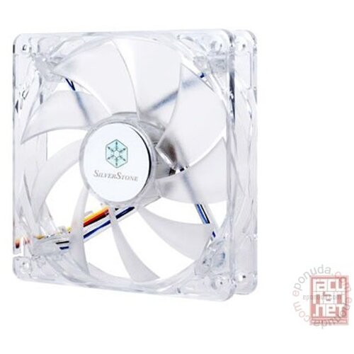 Silverstone FN121-BL, FN Series Fan 12cm, 26,6dBA, fixed speed, Blue LED [24] kuler Cene