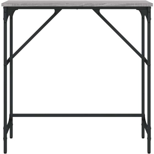 VidaXL Konzolni stol siva boja hrasta 75x32x75 cm konstruirano drvo Slike