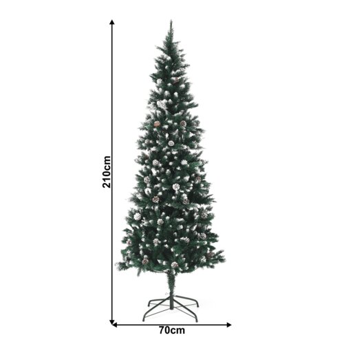 Kondela Božično drevo s storži, zasneženo, 210 cm, CHRISTMAS TIP 2 Slike