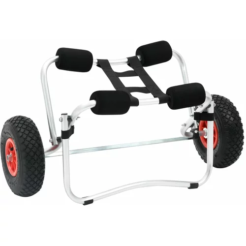 vidaXL voziček za Kajak Aluminijasti