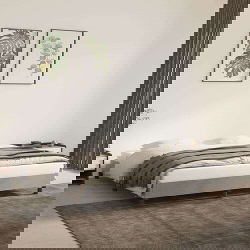  Za krevet svjetlosivi 160 x 200 cm bar&amp;scaron;unasti Slike