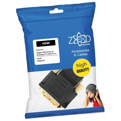 Zed Electronic adapter hdmi/dvi crni Slike