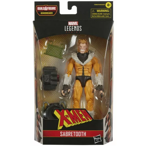 Marvel Legends Series X-Men Sabretooth Akcijska figura 15 cm zbirateljska igrača, 3 deli za sestavljanje figure, (20838953)