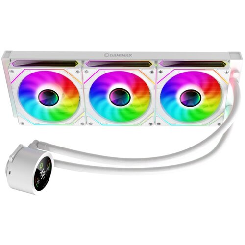  GameMax ICEBURG 360 DIGITAL WH computer cooling system Processor All-in-one liquid cooler 12 cm White 1 pc(s) Cijene
