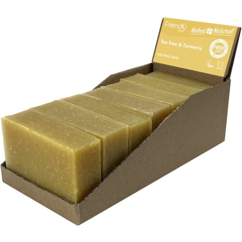 Friendly Soap Natural Soap Tea Tree &amp;amp; Turmeric naravno milo 7x95 g Slike