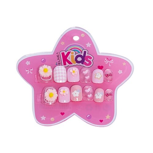 VELNEA KIDS samolepljivi noktići roze cvetić 12kom Cene