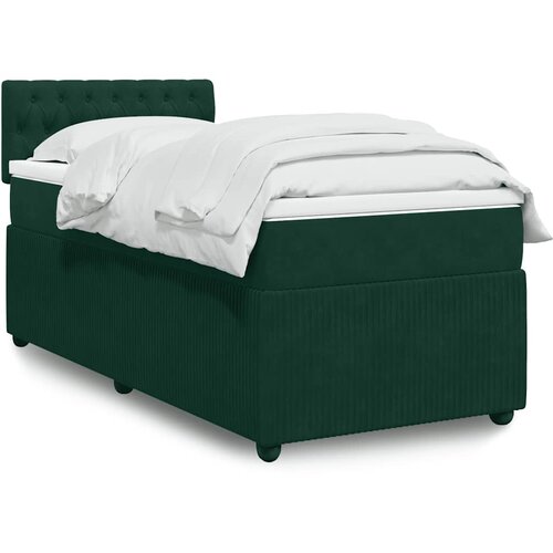 Box spring krevet s madracem tamnozeleni 100x200 cm bar&scaron;unasti Cijene