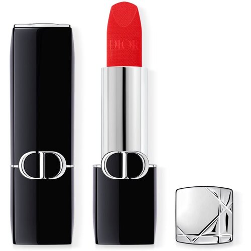 Dior Rouge dugotrajni ruž za usne punjiva nijansa 888 Strong Red Velvet 3,5 g Slike