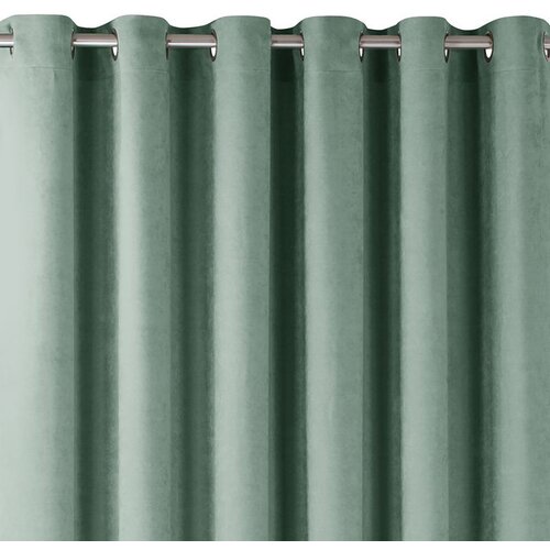  Curtain MILANA color mint style classic silver silver metal eyelets chenille 140x245 HOMEDE Cijene