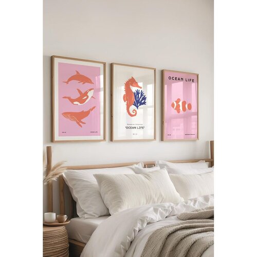 WALLXPERT &Ccedil;-300506 - 5070 multicolor dekorativni set slika (3 komada) Cene