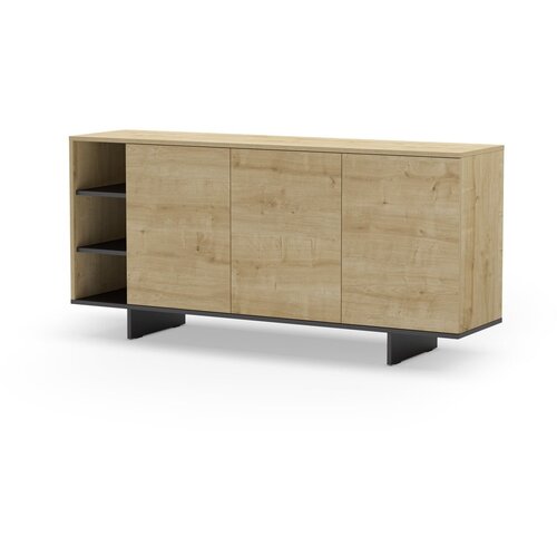 Marckeric Niska komoda u dekoru hrasta u prirodnoj boji 170x80 cm Cequoia &amp;ndash; Slike