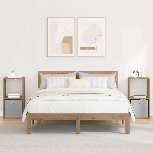  Nočna omarica s predalom 2 pcs Umetni hrast 35 x 32 x 68,5 cm, (5000233666) Cene