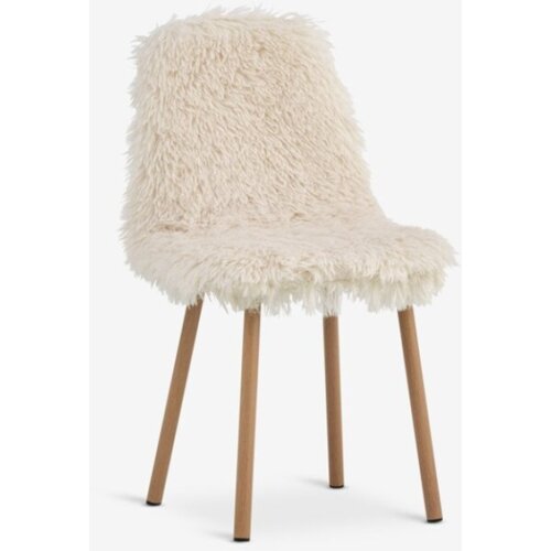 Trpezarijska stolica teddy prljavo bela Cene