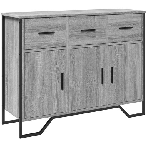 Maison Chic Komoda - Predalnik siva sonoma 97x32,5x74,5 cm inženirski les, (21717040) Cene