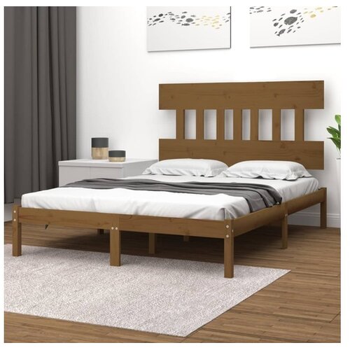  Okvir Za krevet od masivne borovine boja meda 200 x 200 cm Cene