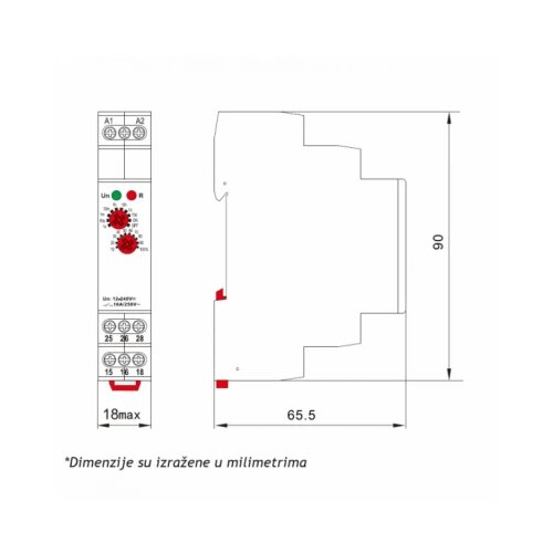  RELE VREMENSKI ATMT2-M2 12-240VAC 1S-10D Cene