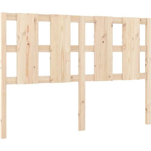 Maison Chic posteljno vzglavje - vzglavna omarica - nočna omarica 125,5x4x100 cm trdna borovina, (21704291) Slike
