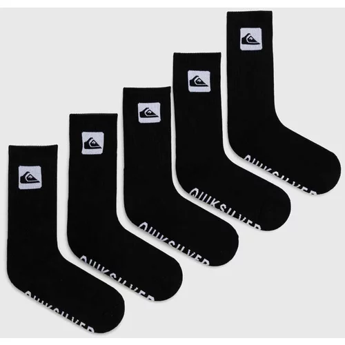 Quiksilver Čarape 5-pack za muškarce, boja: crna