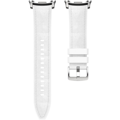 INF Uradni silikonski pa&scaron;ček z usnjeno teksturo, združljiv s Samsung Watch 8 & Classic White, (5000075717) Cene