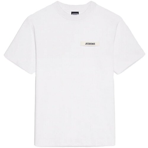 JACQUEMUS Majice s kratkimi rokavi 245JS208-2125 Bela Cene