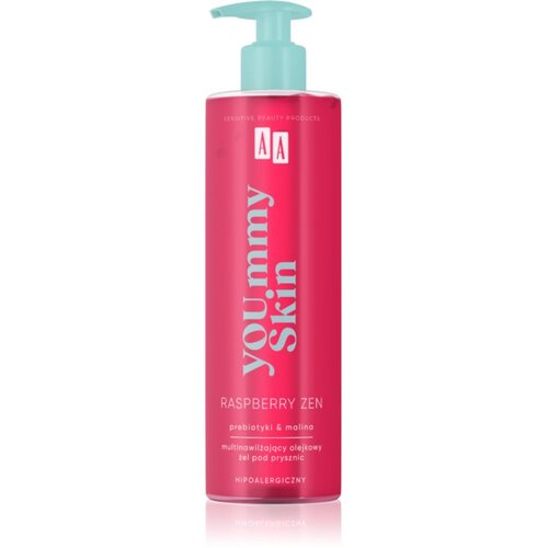 AA Cosmetics YOU.mmy Skin Raspberry Zen olje za prhanje z vonjem maline 400 ml Cene