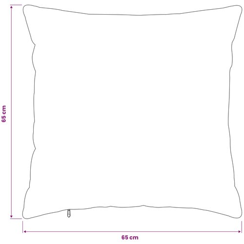  Presvlaka za jastuk 2 pcs HEERLEN Crna 65 x 65 cm Flanel Slike