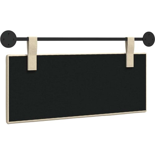  Držeće uzglavlje Zidne Prugasti Krema 110 x 55 x 5 cm tkanina - Krema 100 cm bez LED Slike