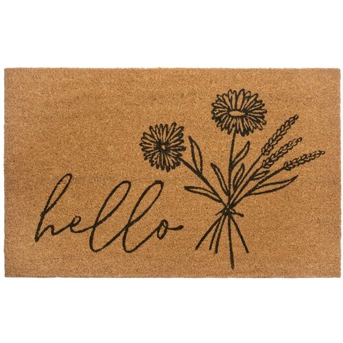 Hanse Home Otirač od kokosovih vlakana 75x45 cm Hello & Flowers - Cijene