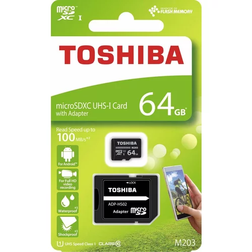 Toshiba POMNILNIŠKA KARTICA MICRO SDHC 64GB CLASS10
