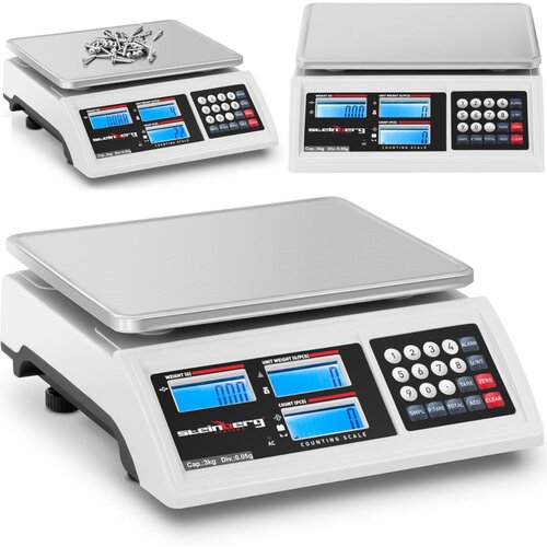 Steinberg Systems Trgovinska tehtnica LCD RS232 3000 g / 0,05 g, (21505541) Slike