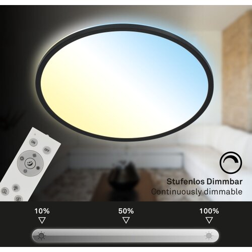 BRILO LED prigu&amp;scaron;iva stropna svetiljka SLIM LED/31W/230V 2700-6500K + daljinski upravljač Slike