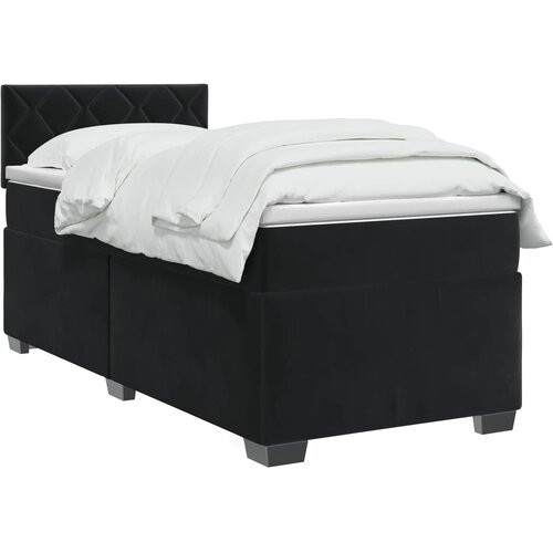  s box springom, madracem i LED-om Crna 80 x 200 cm Slike
