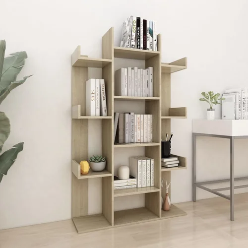Furnova Knjižna omara sonoma hrast 86x25,5x140 cm iverna plošča, (21933449) Furnova Knjižna omara sonoma hrast 86x25,5x140 cm iverna plošča, (21933449)