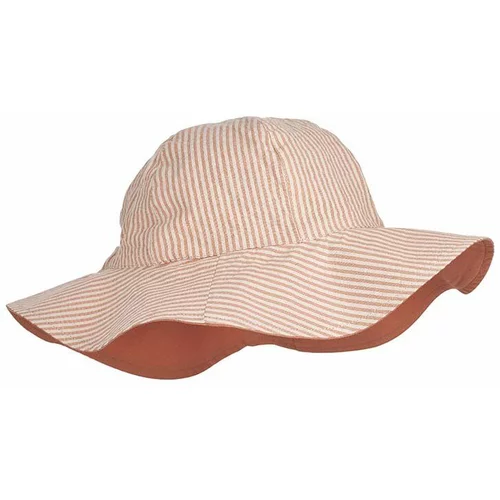 Liewood Pamučni dvostrani šešir za djecu boja: ružičasta, pamučni