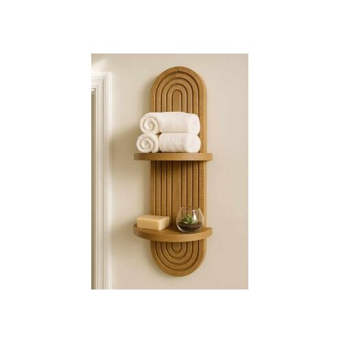 Hanah home Dekorativna zidna polica Artmtkwll2 Wenge Cene