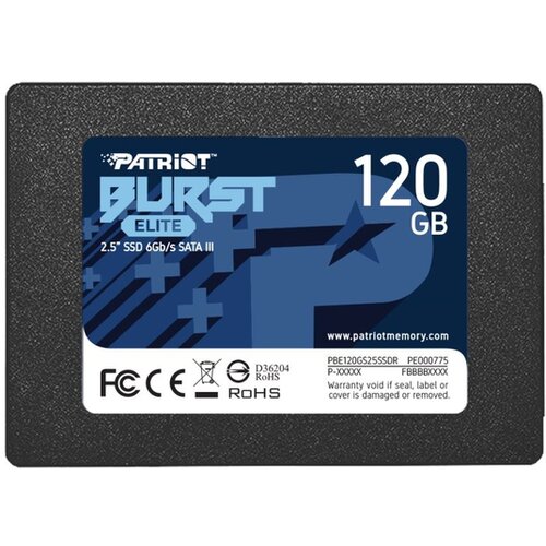 Patriot SSD 120GB 2.5 / SATA3 / Burst Elite / up to R/W / 450/320MB/s / PBE120GS25SSDR/ 36 mjeseci Cijene