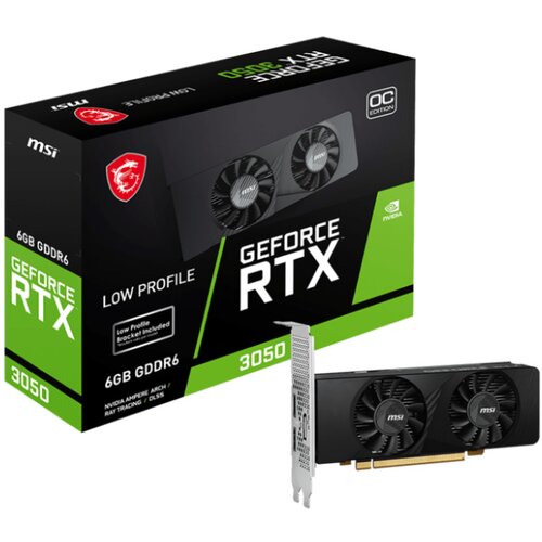 MSI Grafična kartica nVidia RTX3050 LP OC - 6GB GDDR6 | 1xDisplayport 1.4a 2xHDMI 2.1 (V812-023R), (21097734) Cene