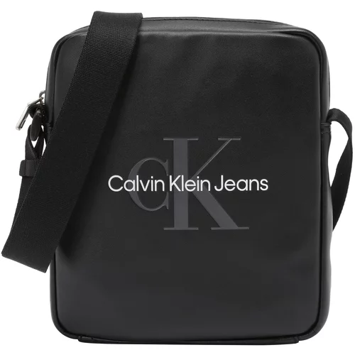Calvin Klein Jeans Torba za čez ramo antracit / črna / bela