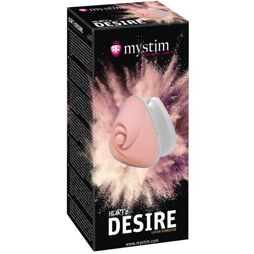 Mystim Vibrator Heart's Desire, 6.7cm, Belo-roze Cene