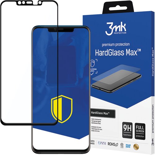 3mk HUAWEI MATE 20 PRO BLACK - HARDGLASS MAX, (22002100) Slike