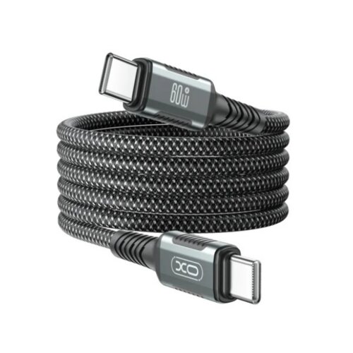  USB kabal XO NBQ267 magnetic Type C- Type C 60W 1m Black Slike