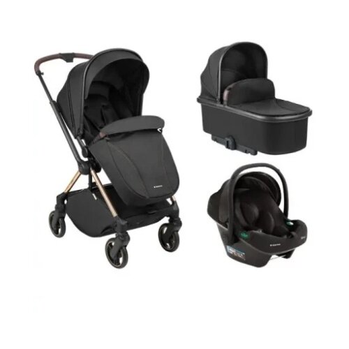 Kolica Lanah 3in1 premium set sa autosedi&scaron;tem I-Xtend I-size i tvrdom korpom Black KKB21147 XTSET Cene
