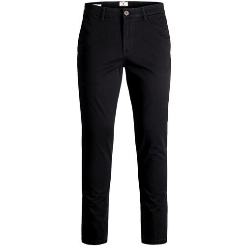 Jack &amp;amp; Jones Hlače Chino / Carrot PANTALON CHINO HOMBRE JACK JONES 12150158 Črna Slike