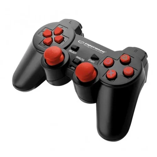 Game Pad ESPERANZA CORSAIR, vibration, PS2/PS3/PC, USB, black/red, EGG106R