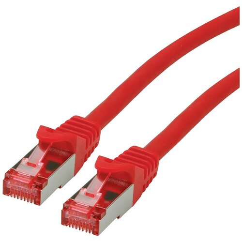 Roline 21.15.2615 RJ45 omrežni kabel\, patch kabel cat 6 s/ftp 5.00 m rdeča 1 kos, (20420154) Cene