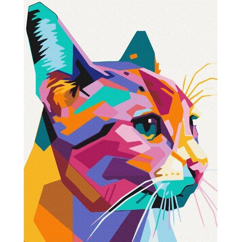  Slika za samostalno slikanje - Geometric Cat 40x50 Slike