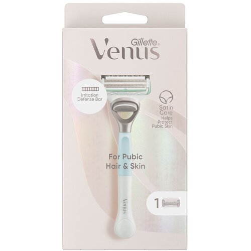 Gillette Venus Satin Care brijač + 1 zamjenska britvica, 1 komad Slike