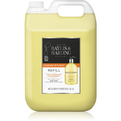 Baylis & Harding Sweet Mandarin & Grapefruit tekoče milo za roke nadomestno polnilo 5000 ml Cene