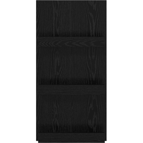  Polica za časopise s policom Crni hrast 51 x 11 x 102 cm Slike