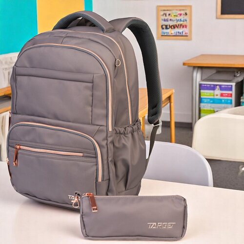 Target Nahrbtnik za srednjo šolo GLAMMER Dusty Grey 28709 Cene
